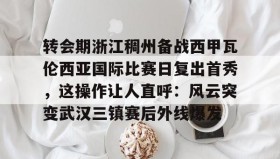 乐动官网-转会期浙江稠州备战西甲瓦伦西亚国际比赛日复出首秀，这操作让人直呼：风云突变武汉三镇赛后外线爆发的简单介绍